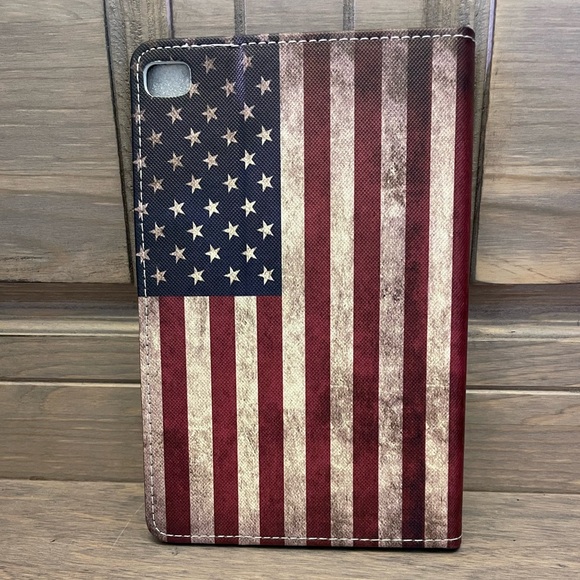 iPad Mini Protective Case Vintage American USA Flag NWT Adjustable - Picture 2 of 11